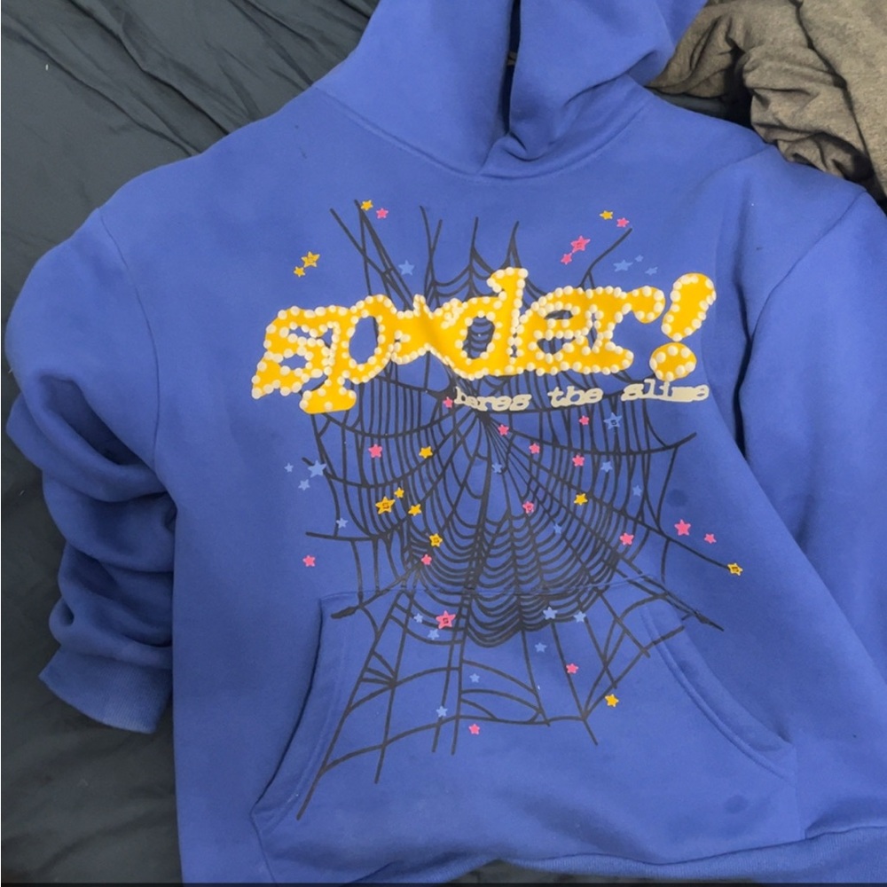 Spider Blue Hoodie